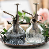 Glass Embossed Air Pressure Gardening Small Watering Can Disinfection Watering Bottle Household Glass Spray Bottle