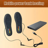 USB Heated Shoe Insoles Feet Warm Sock Pad Mat Electrically Heating Insoles Washable Warm Thermal Winter Insole Unisex 35-46