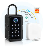 Key Safe Tuya Ttlock Fingerprint Bluetooth Wifi Digital Key Box App Remote Access Wall Mount Combination Security Airbnb Lockbox