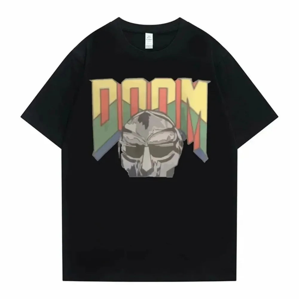 Singer Mf Doom Madlib Madvillain Double Sided Graphic Tshirt Tops Male Loose Hip Hop T Shirt Men Women Fleece Cotton T-shirts