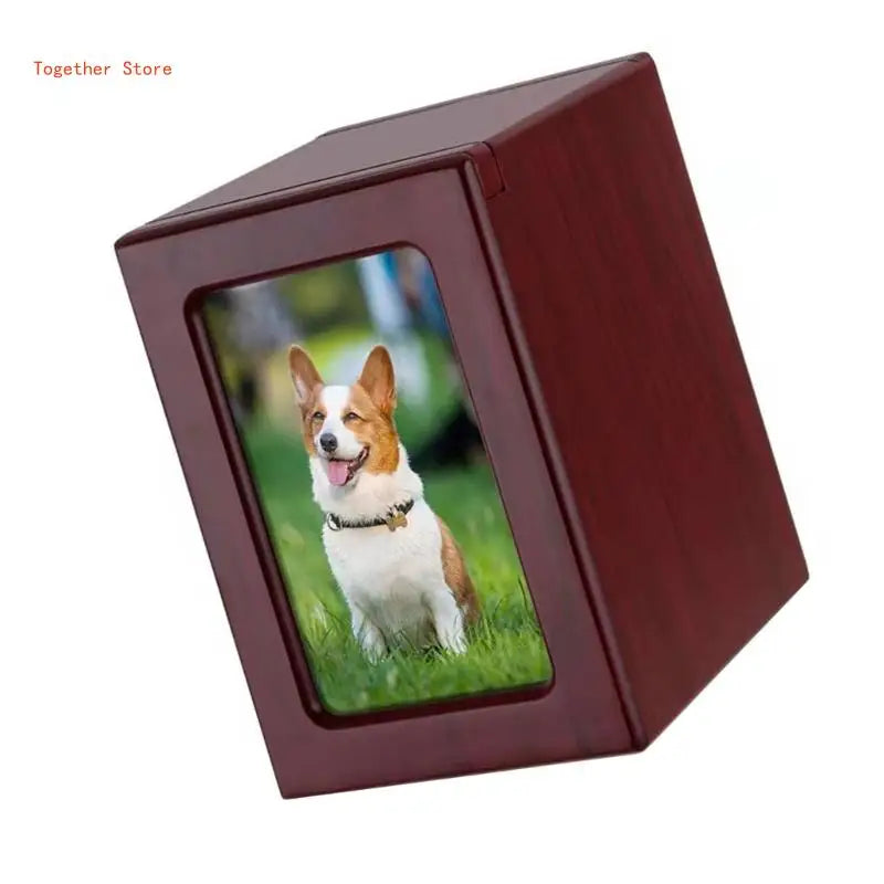 Pet Urn Dog Urns Ashes Loss Gifts Memorial Picture Frame Box Cremation Solid Photo Dogs Funerary Caskets Supplies 6XDD