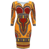 European and American national style women dress sub-skirt African fashion ladies printed dress