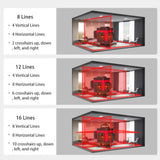 Laser Level Red Line Self Leveling 360 Horizontal And Vertical Super Powerful 8/12/16 Lines Laser Level with Rotaty Base