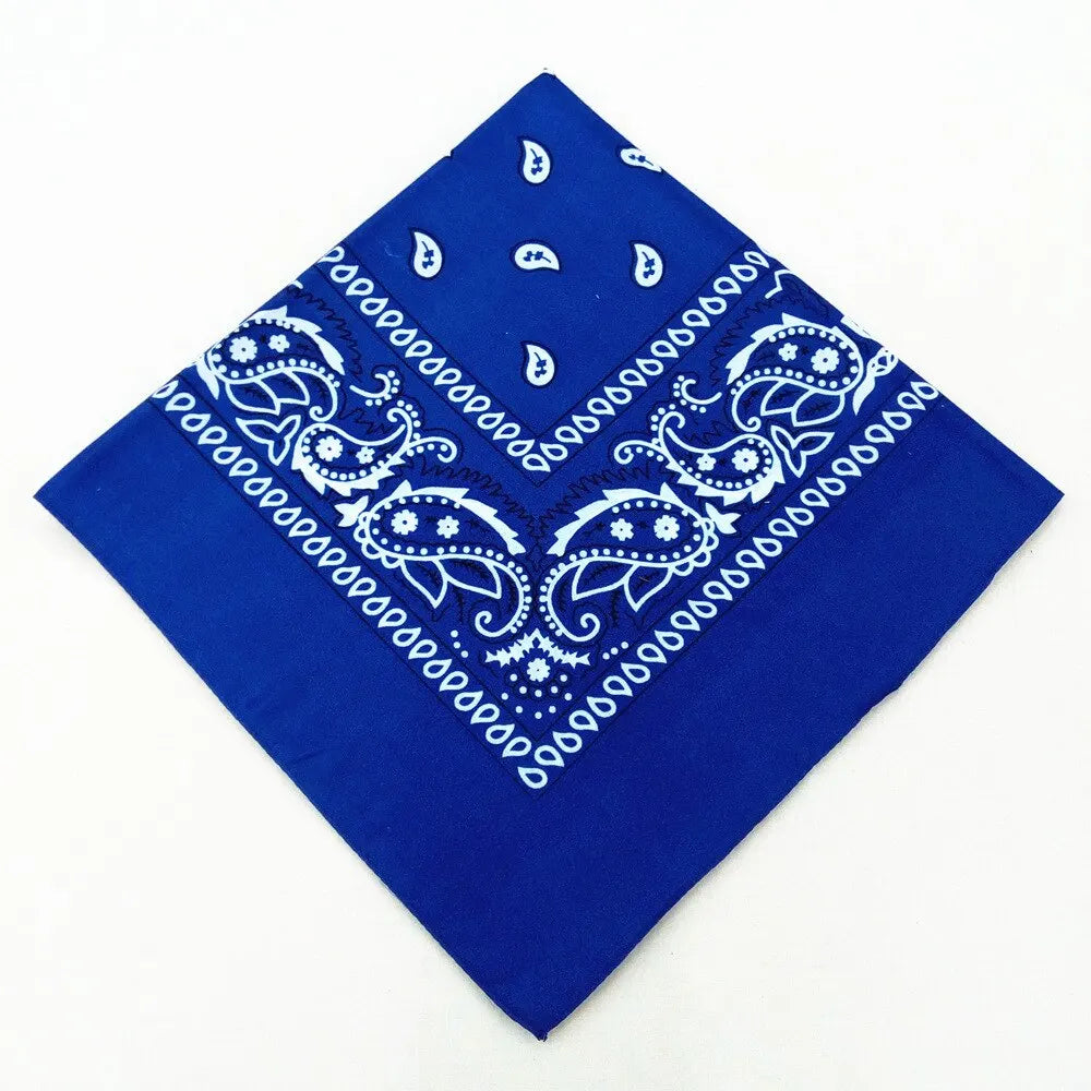 Fashion Bandana Kerchief Head Square Scarves Print Handkerchief Woman Man Hair Band Neck Scarf Sports Headwear Wrap Head Scarf