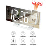 LED Digital Alarm Clock Bedroom Electric Alarm Clock with Projection FM Radio Time Projector Bedroom Bedside Clock