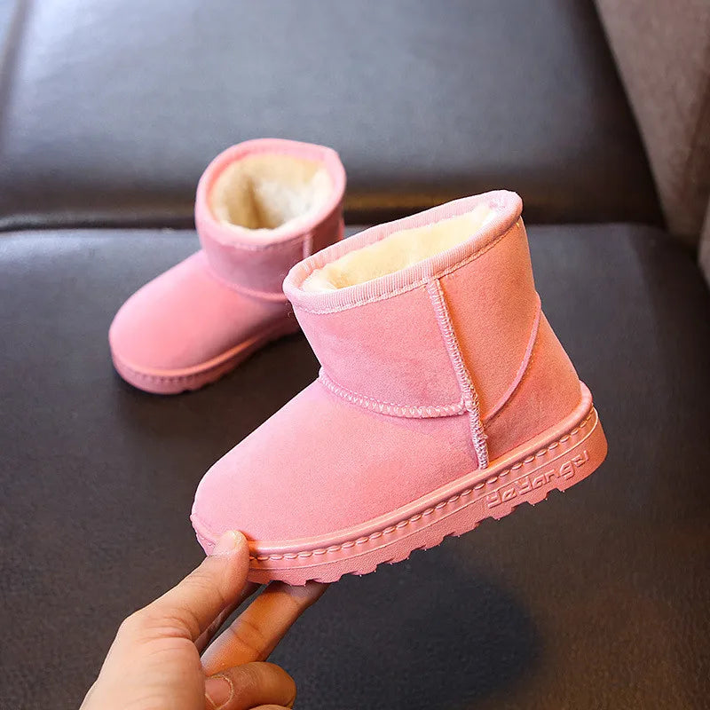 Children Snow Boots Kids Boots Girl Winter Shoe Boy Shoes Child Children Sneakers Beige Toddler ботинки мартин