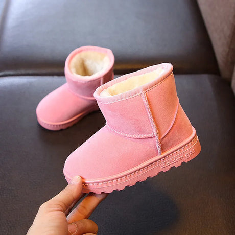 Children Snow Boots Kids Boots Girl Winter Shoe Boy Shoes Child Children Sneakers Beige Toddler ботинки мартин