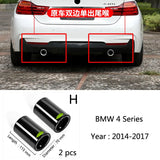 For BMW 1 2 3 4 5 Series X1 3GT F20 F22 F30 F32 F34 F36 F10 F48 Car-Styling Rear Exhaust Pipe Cover Trim Frame Auto Accessories