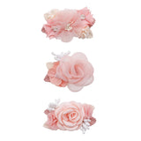 Baby Accessories Princess Flower Hairpins for Baby and Little Girl Imitation Headdress Kids Princess Hair Accessories 3 Pcs Set