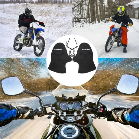 Universal Winter Motorcycle Gloves Handlebar Muffs motorbike Warm Windproof Gloves Waterproof Handlebar Gloves Mitts for Riding