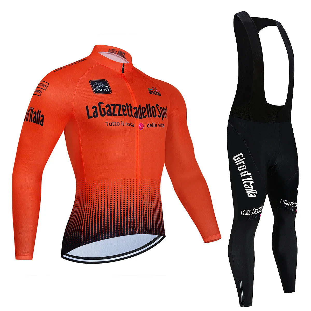 Tour De Italy D'ITALIA Cycling Jersey Set Premium anti-uv manica lunga Downhill Cycling Suit autunno Quick-Dry Pro Racing Unifor