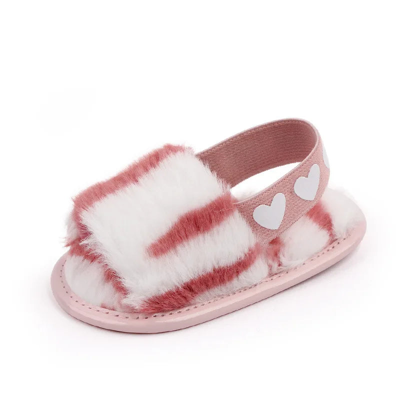 Fashion Faux Fur Baby Shoes For Newborn Spring Winter Cute Infant Toddler Baby Boys Girls Shoes