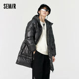 Semir Down Jacket Men Winter Warm 90 Down New Oversize Long Warm Down Jacket