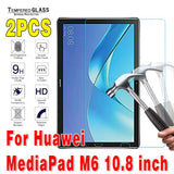 2Pcs Tempered Glass Tablet Screen Protector for Huawei MediaPad 10.4 Pro 10.8 T3 T5 T8 T10 T10S M5 M6