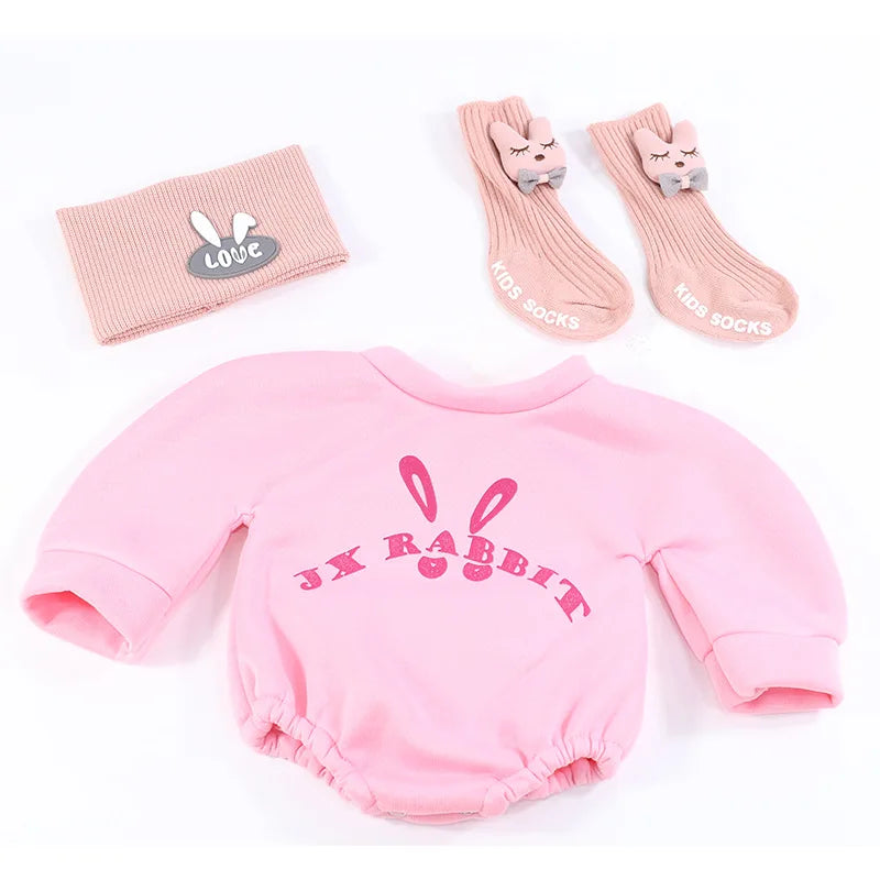 Doll Clothes for 55cm Dolls 22inch Doll's Clothing Sweater Dress Overall  DIY Toy Dolls Outfit for Dolls Clothes Accessories
