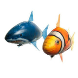 Remote Control Shark Toys Air Swimming RC Animal Infrared Fly Balloons Clown Fish Toy For Children Christmas Gifts Decoration