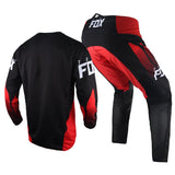 2022 Off-Road MX 180/360 Racing Motocross Jersey Pants Combo Black Red Gear Set For Honda Team Motorcycle Suit Kits