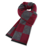 High Quality Men Scarf Autumn Winter Plaid Knitted Wool Muffler Male Business Classic Thick Warm Shawl Gentlemen Chrismas Gift