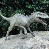 Oenux New 34x8x18cm Jurassic Indominus Rex Action Figures Open Mouth Savage Tyrannosaurus Dinossauro World Animals Model Kid Toy