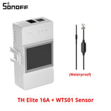 Sonoff TH16 Smart Wifi Switch Monitoring Temperature Humidity Wifi Smart Switch Home Automation Kit Works With Alexa Google Home