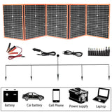 100w Foldable solar panel portable solar charger 12v battery power station 5v usb mobile phone power bank laptop camper hiking