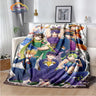 Anime JoJo's Bizarre Adventure Stone Ocean flannel Blanket Throw blanket Warm Sofa bed  children and girls Gift s