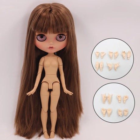 ICY DBS Blyth Doll Pouting Mouth Tan Skin Matte Face Joint Body 1/6 BJD OOAK Ob24 Anime Girl