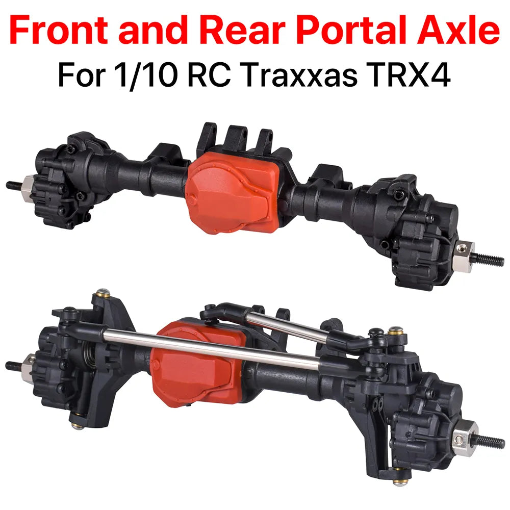 AUSTARHOBBY Metal Front and Rear Portal Axles for RC Traxxas TRX4 1/10 Rock Crawler Car Replace Upgrades Parts