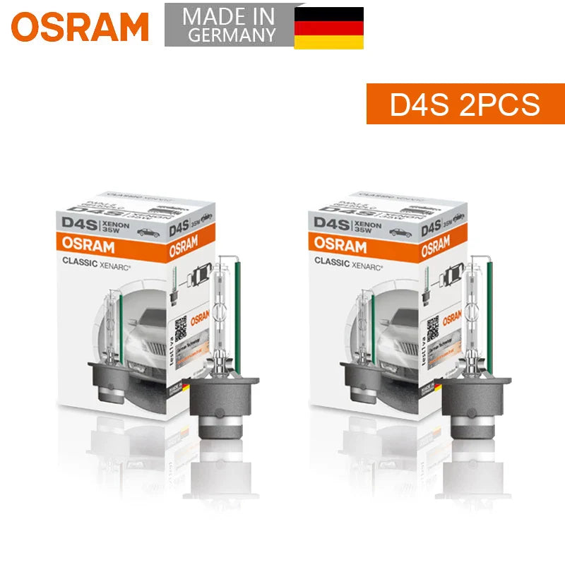 2pcs OSRAM D1S D2S D3S D4S 66140 66240 66340 66440 CLC Xenon HID CLASSIC Original Car Xenon Headlight 4200K Standard White Light