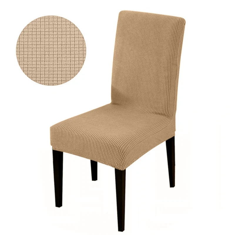 Dining chair Cover For Home Polar Fleece Fabric Chair Cover Stretch Slipcovers Seat Chair Covers Banquet Hotel Dining Room