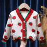 2022 Autumn Winter Girls Boys Fleece Knitting Sweaters Baby Kids Children Cardigan