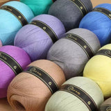 150g Solid Color Silk Cotton Yarn Soft Yarn For Crocheting, Knitting T-shirts Shawls Scarves Accessories And Handicrafts