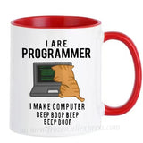 Engineer Mugs Computer Programmer Cups Programming Debugging Teaware Tea Coffee Coffeeware Geek Nerd Coworker Gift Coder Unicode