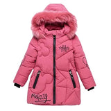 Big Size Winter Girls Jackets Keep Warm Thicken Christmas Coat Autumn Hooded Zipper Waterproof Outerwear Kids Clothes 3-12 Years