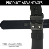 TUSHI New Military New Belt For Men Sturdy Nylon Metal Automatic Buckle Police Gun Belt Tactical Outdoor Girdle IPSC Accessories