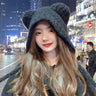 Autumn Winter Korea Balaclava Hats For Women Men Knitted Warm Hooded Beanie One Piece Scarf Cap Outdoor Ear Protection Hat Y2k