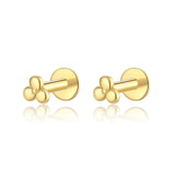 ANDYWEN 925 Sterling Silver 6mm 8mm Proud Queen Flash Baby Angel Piercing Screw Pendientes Stud Earring Women Clips