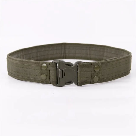 New Plastic Buckle Men Canvas Lengthened Thickened Tactical Belt Wide Edging Outdoor Belt