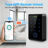 Elecpow 2.4G Wifi Tuya APP Access Control System Kits Waterproof RFID Fingerprint Keypad Electric Door Magnetic Lock Strike Lock