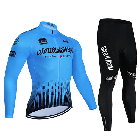 Tour De Italy D'ITALIA Cycling Jersey Set Premium anti-uv manica lunga Downhill Cycling Suit autunno Quick-Dry Pro Racing Unifor