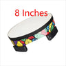 8/10 Inches Ground Drum Sheepskin Drumhead Orff Tambourine Handheld Children Musical Enlightenment Percussion Instrument Toys