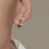 For Men, S925 Silver Needle Earrings For Men And Women, Punk Style Men's Earrings, Fashionable And Trendy Gifts