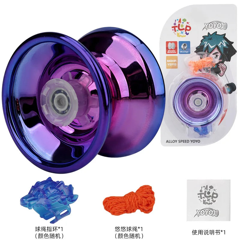 1Pc Professional YoYo Aluminum Alloy String Trick Yo-Yo Ball Bearing for Beginner Adult Kids Classic Fashion Interesting Toy