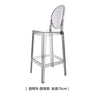 Nordic Acrylic Transparent Bar Chairs Modern Backrest Household Design Bar Chairs High Stools Muebles Household Items WZ50BC