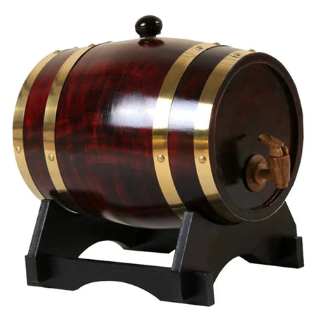 1L/1.5L/3L Wood Wine Barrel Vintage Oak Beer Brewing Accessories Whiskey Storage Container Home Decoration Wine Bar Tools