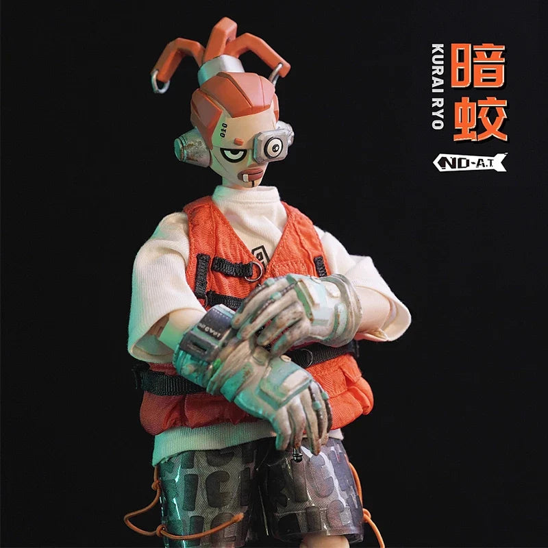 21cm Anime Warrior Doll Action Figurine Model Toys Kits Short Hair  Action Figure Figurine PVC Collection Model Doll Toys