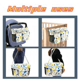 Baby Stroller Organizer Baby Diaper Bag Tote - Mommy Bag 2 Insulated Cup Holder, Adjustable Shoulder Strap, Large capacity