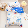 3Pcs Cartoon Cotton Crib Bed Linen Kit Baby Princess Bedding Set Includes Pillowcase Bed Sheet Duvet Cover Without Filler