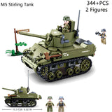 WW2 Military Panzer Tiger I Heavy Tank Panzerkampfwagen VI Ausf. E Building Blocks World War II Figures Bricks Model Toys Gifts