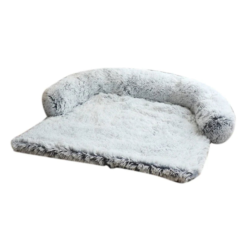 Calming Dog Bed  Plush Dog Mat For Furniture Protector With Removable Washable Cover For Dogs